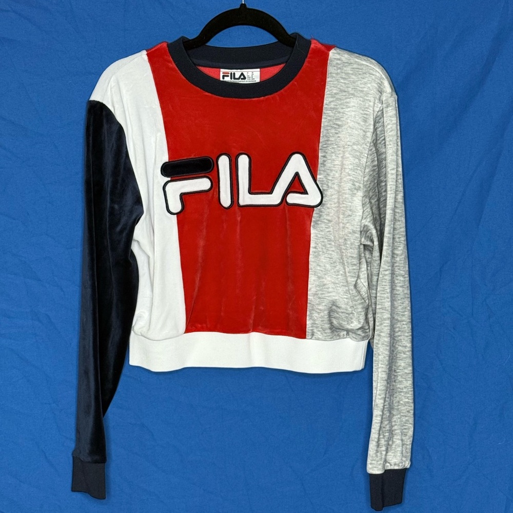 Fila Multicolor Long Sleeve Top-Size Medium